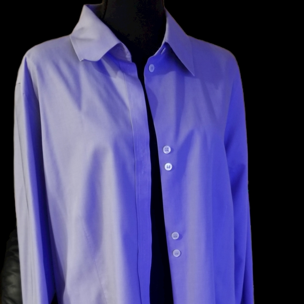 Liz Claiborne Fitted Blue Shirt